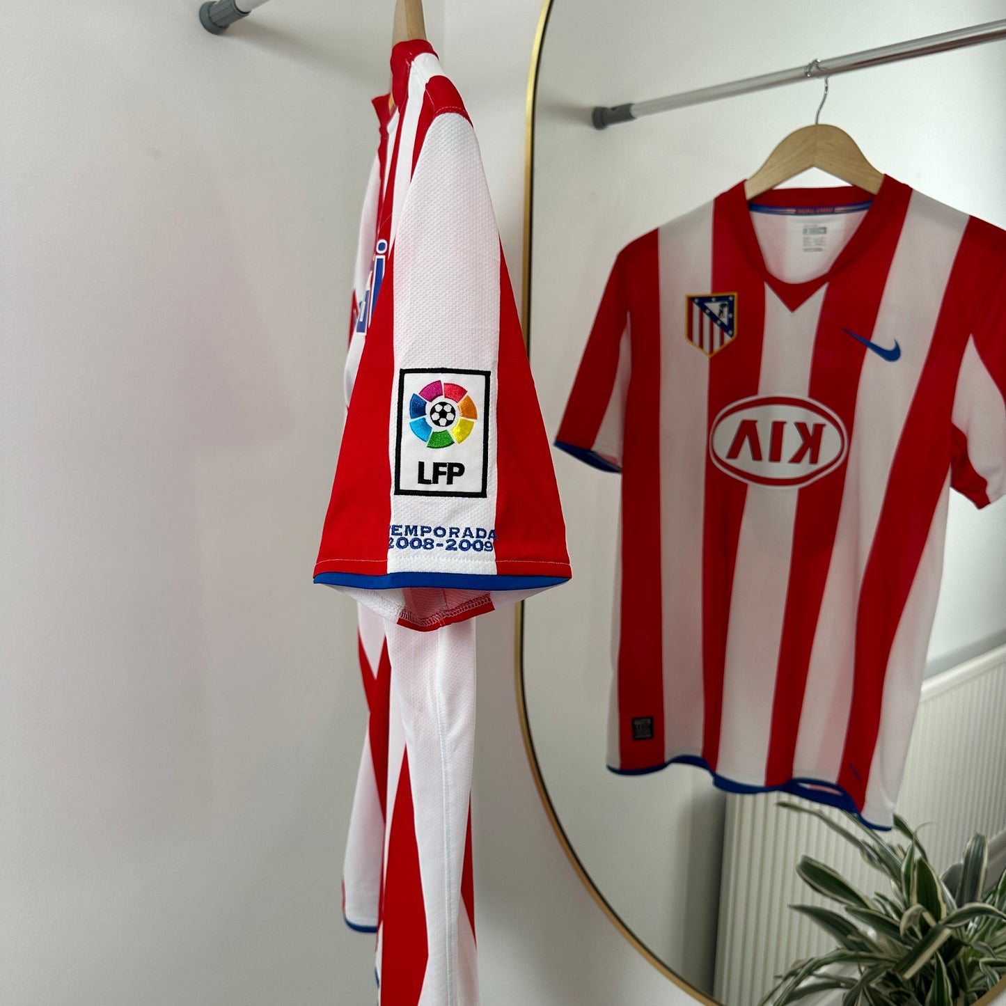 Atletico Madrid Home 2006/07 Aguero Size L