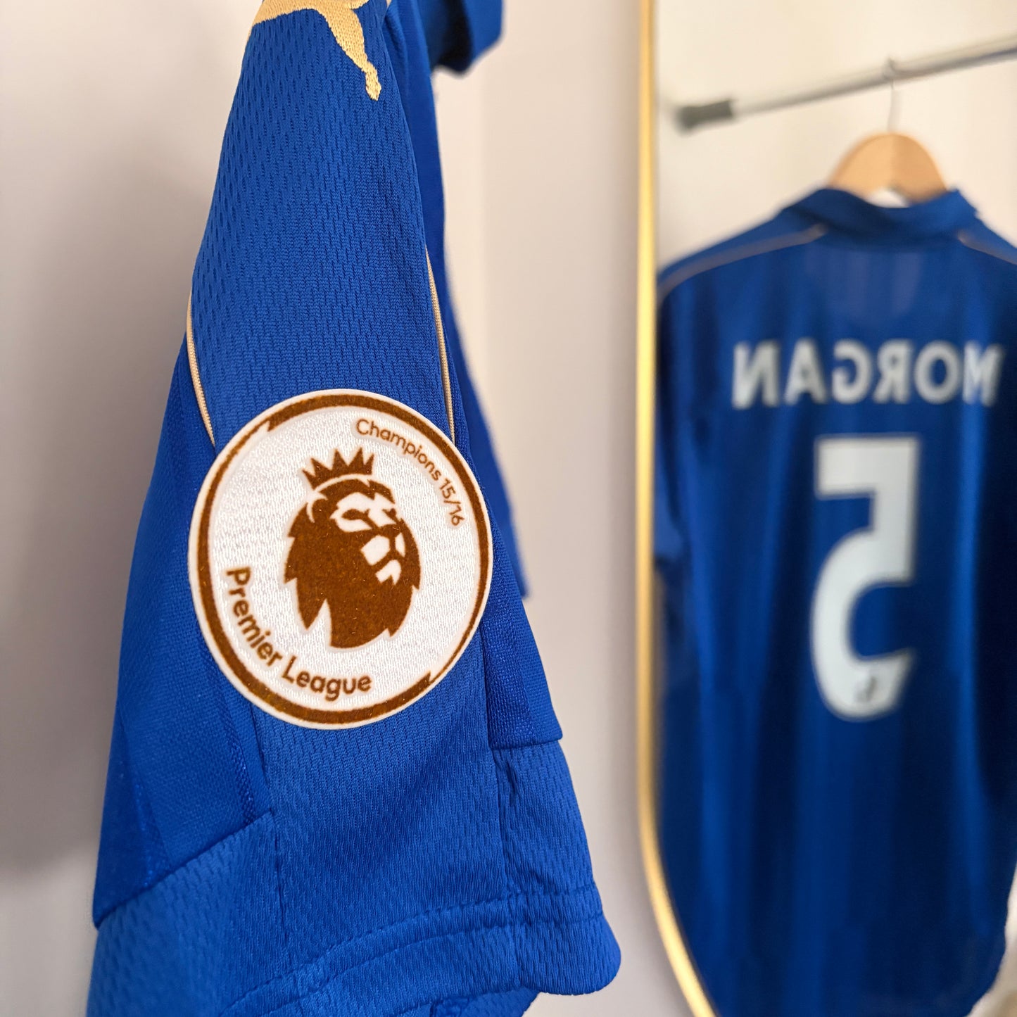 Leicester City Home Wes Morgan #5 2016/17 Size M *Mint*