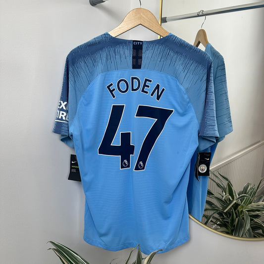 2018/19 Manchester City Phil Foden Vaporknit Home shirt Size XL BNWT 894418-489 Nike