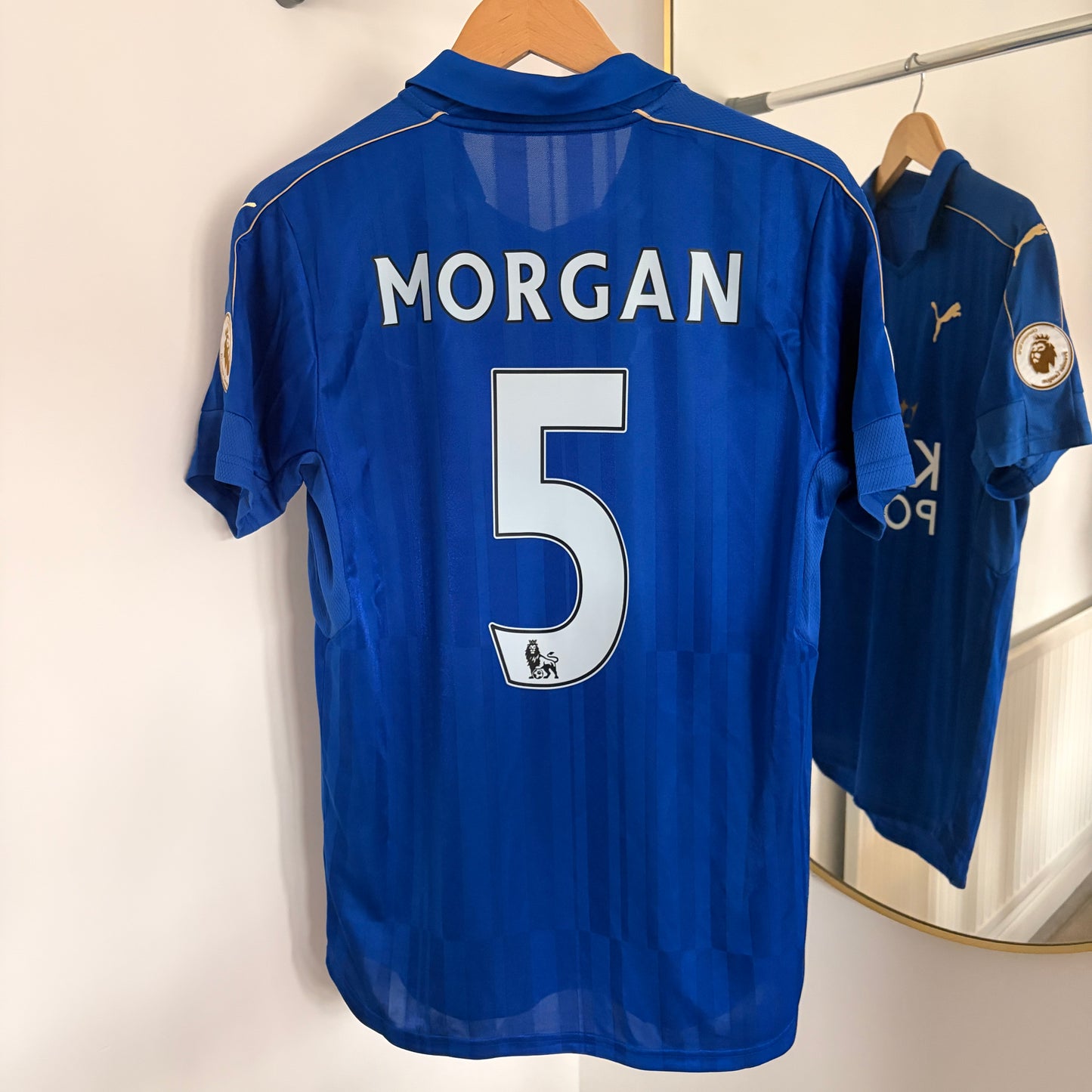 Leicester City Home Wes Morgan #5 2016/17 Size M *Mint*